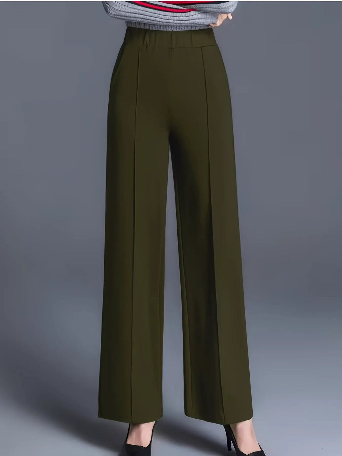 Claudia | High-Waisted Wide-Leg Pants by My Store