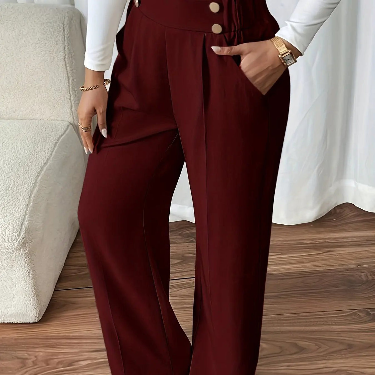 Renata | Tailored High-Waist Trousers by My Store