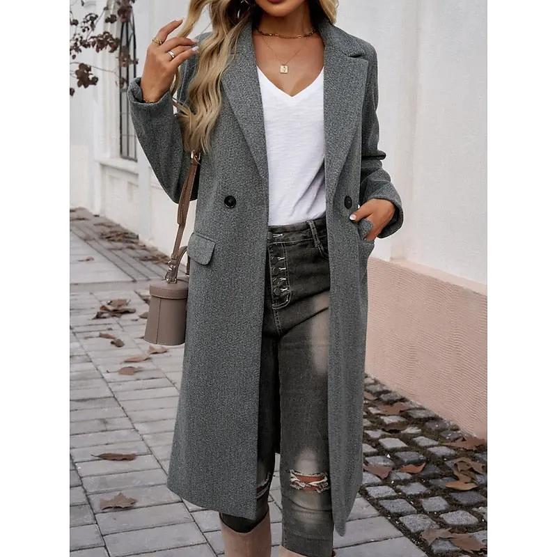 Lucia | Tailored Longline Coat by My Store