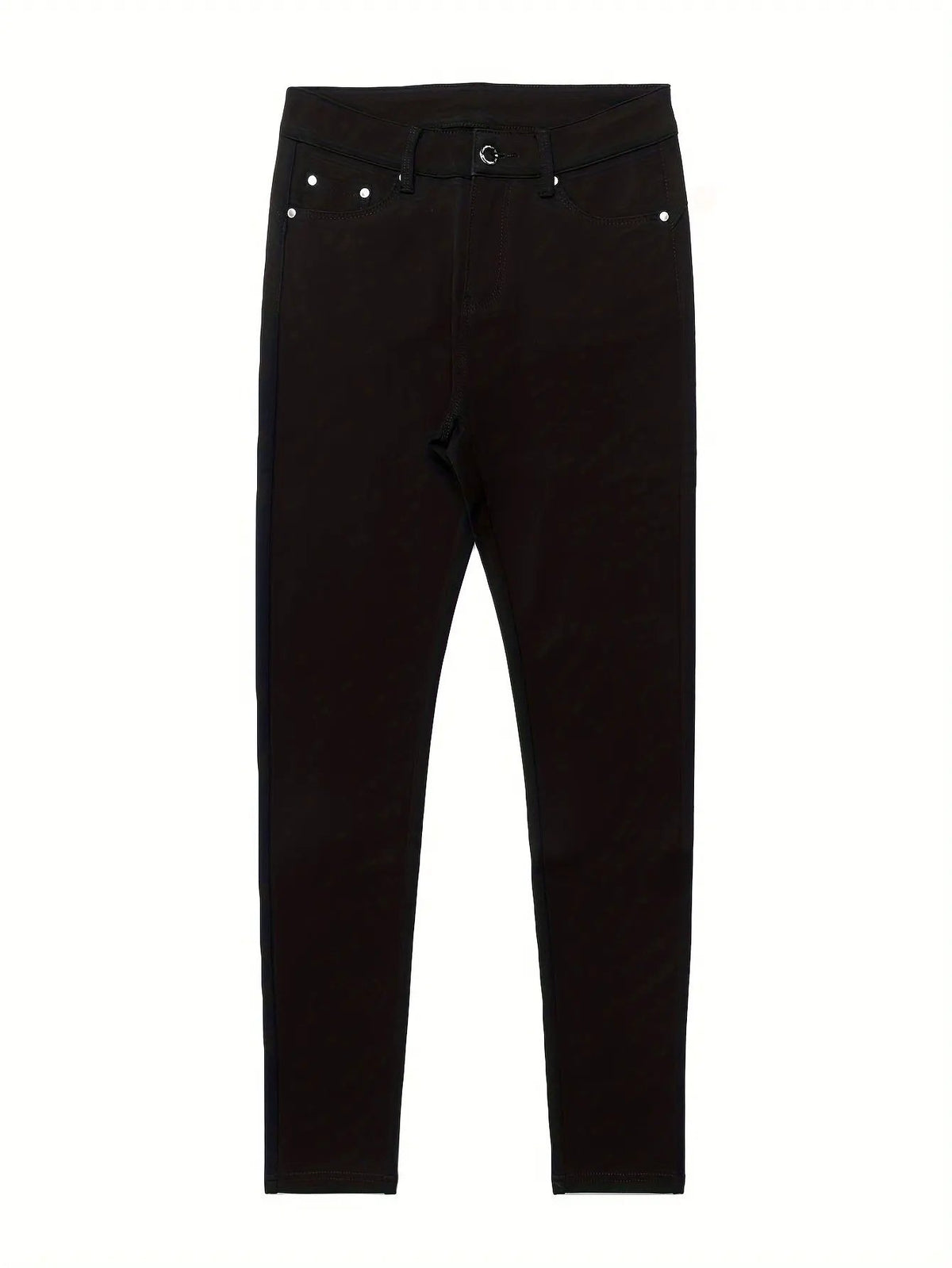 Women's High-Waist Skinny Jeans with Gentle Stretch-Women's Jeans-Bellmaren-Black-S-My Store