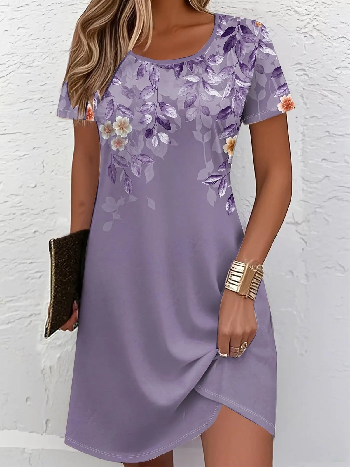 Marjorie | Graceful Floral A-Line Dress by Bellmaren