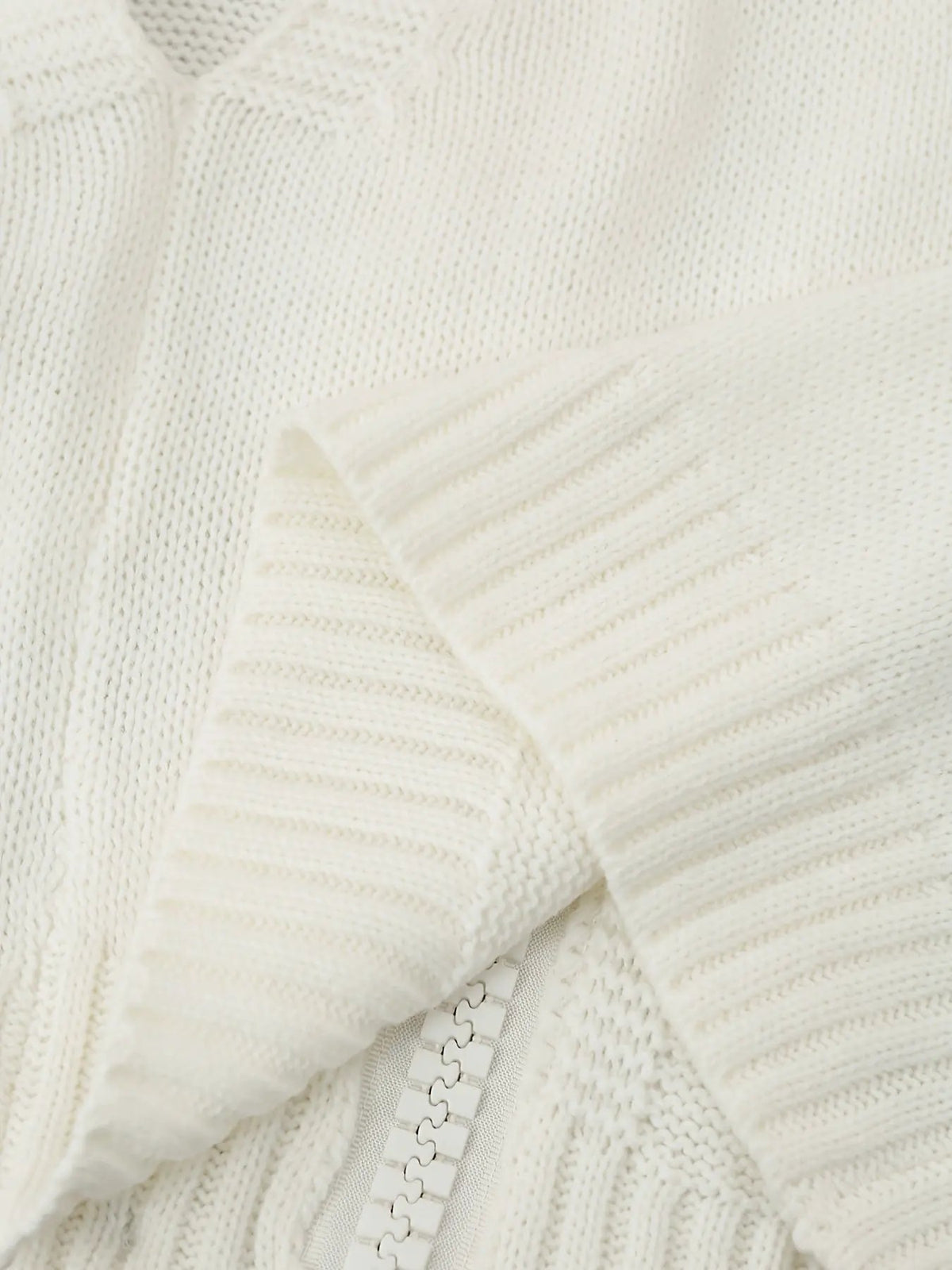 Women's Ribbed High-Collar Sleeveless Vest-Women's Vests-Bellmaren-Milky-S-My Store