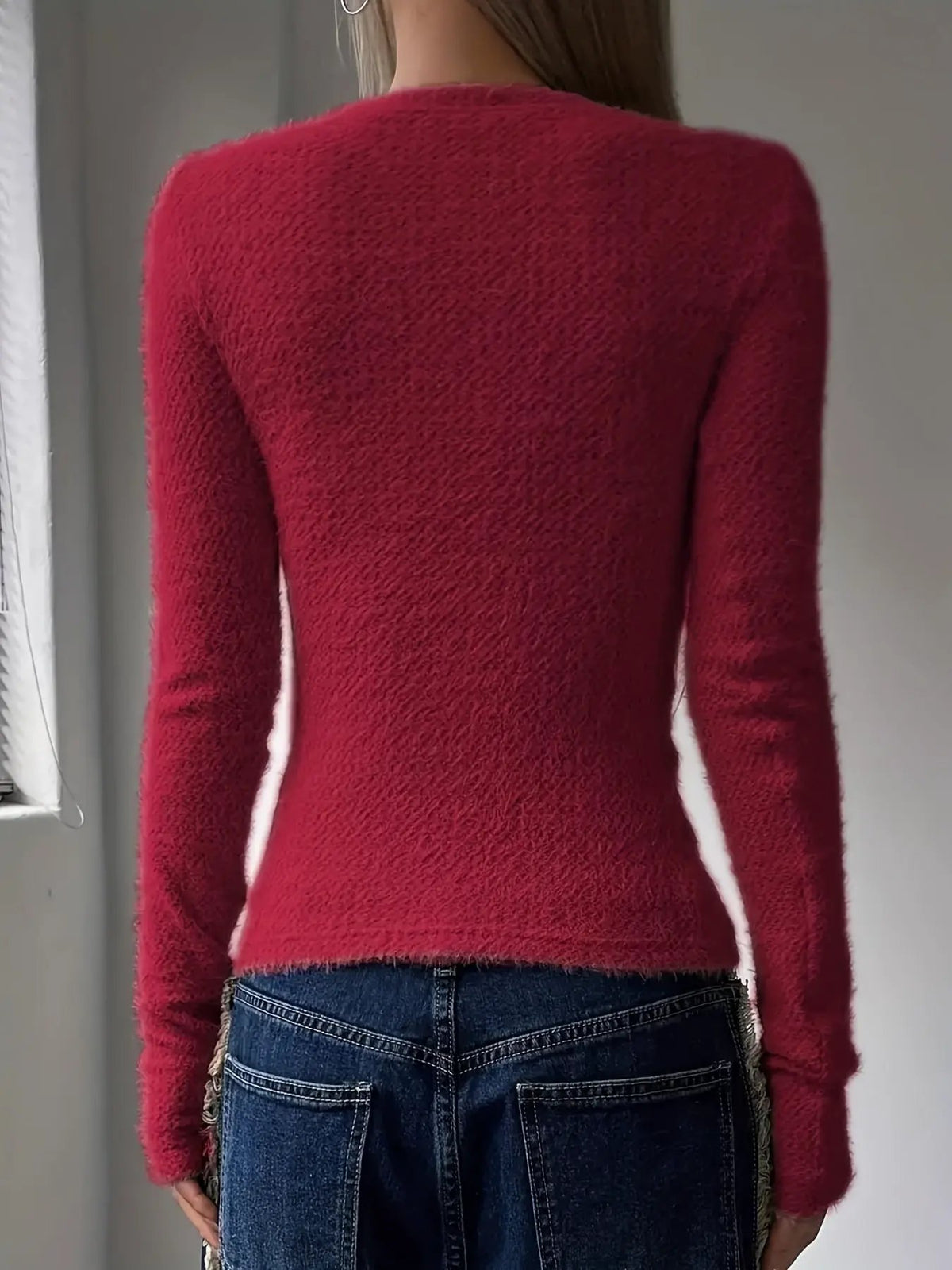Noreen | Soft Plush Long Sleeve Top by My Store