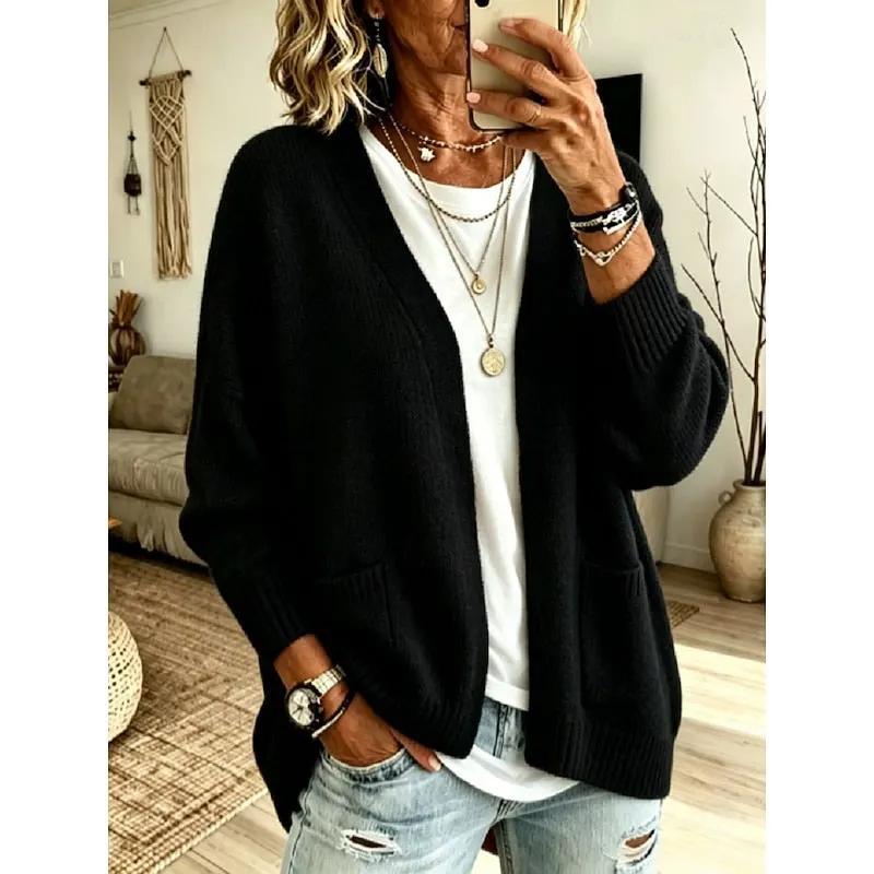 Iris | Relaxed Open-Front Cardigan by My Store