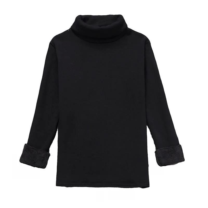 Women's Soft Brushed Inner Turtleneck Top by Bellmaren