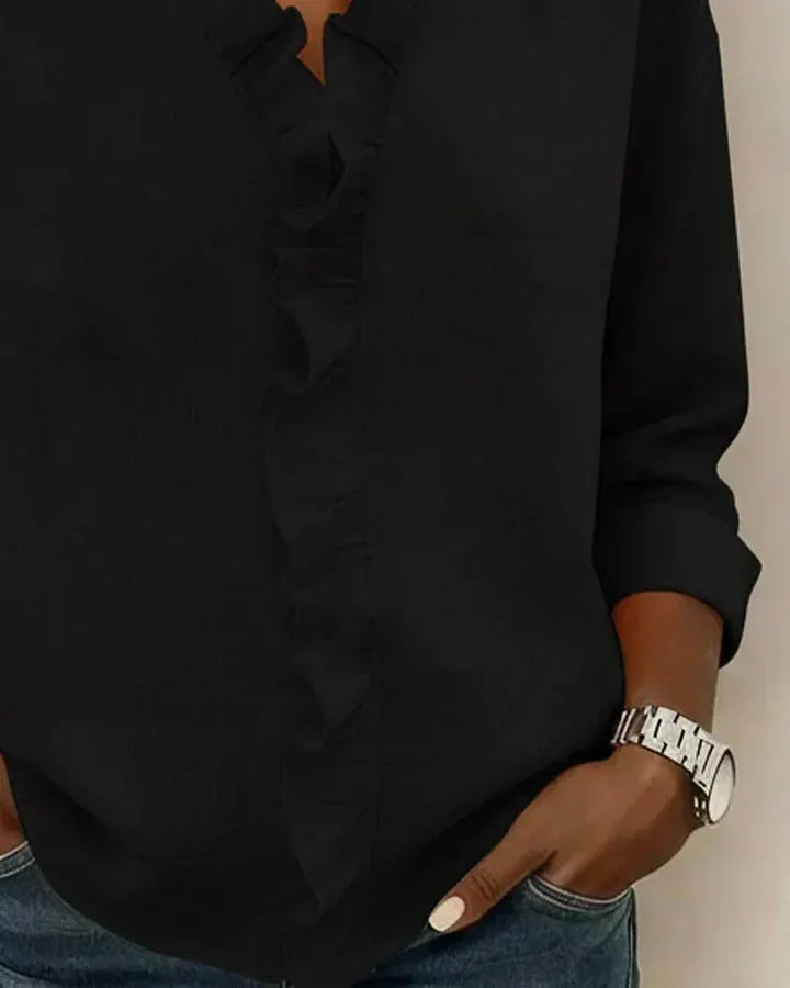 Chloe | Lightweight V-Neck Blouse by My Store
