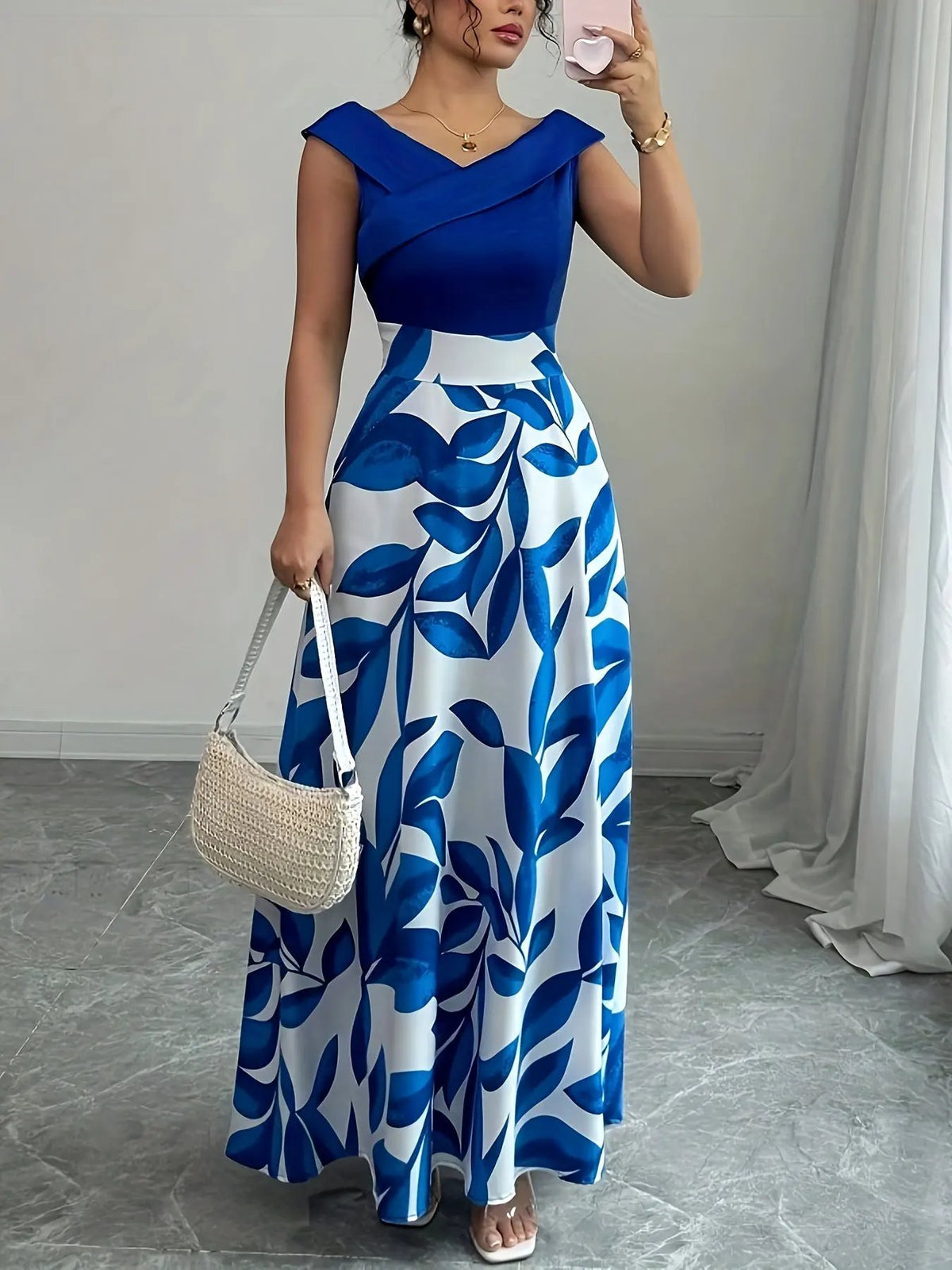 Gabriella | Floral A-Line Maxi Dress by My Store