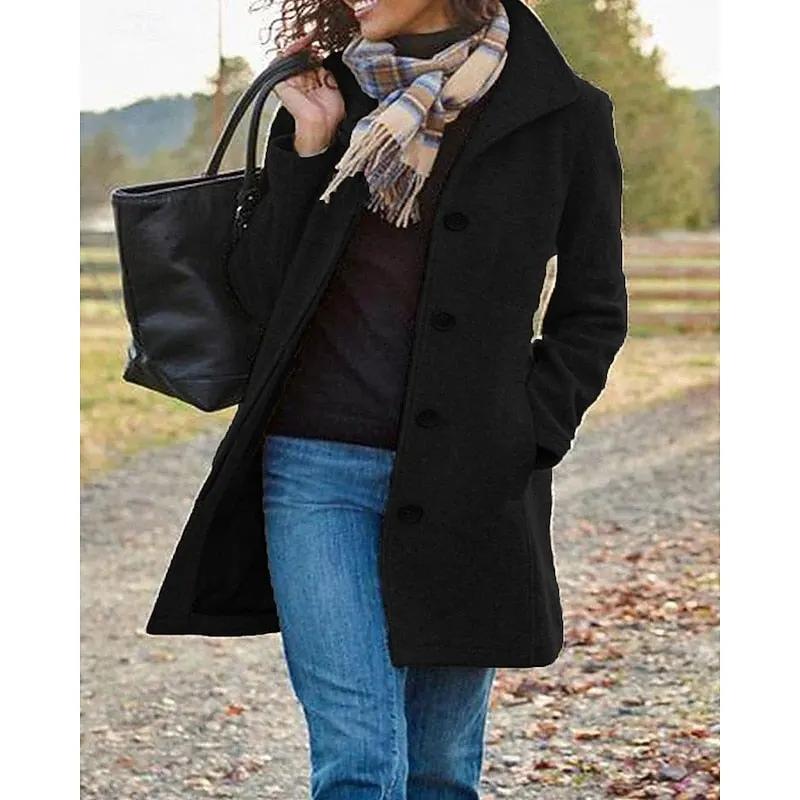 Rosalind | Timeless Turndown Collar Coat by Bellmaren