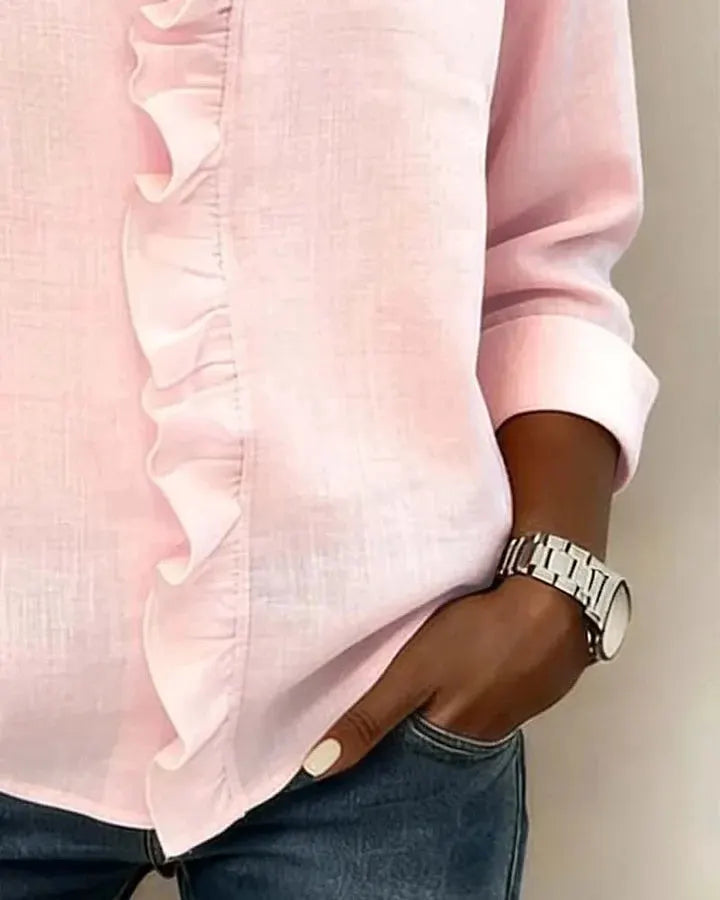 Chloe | Lightweight V-Neck Blouse by My Store