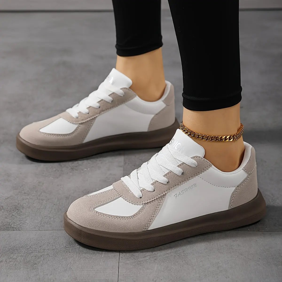 Frances | Everyday Lace-Up Sneakers by My Store