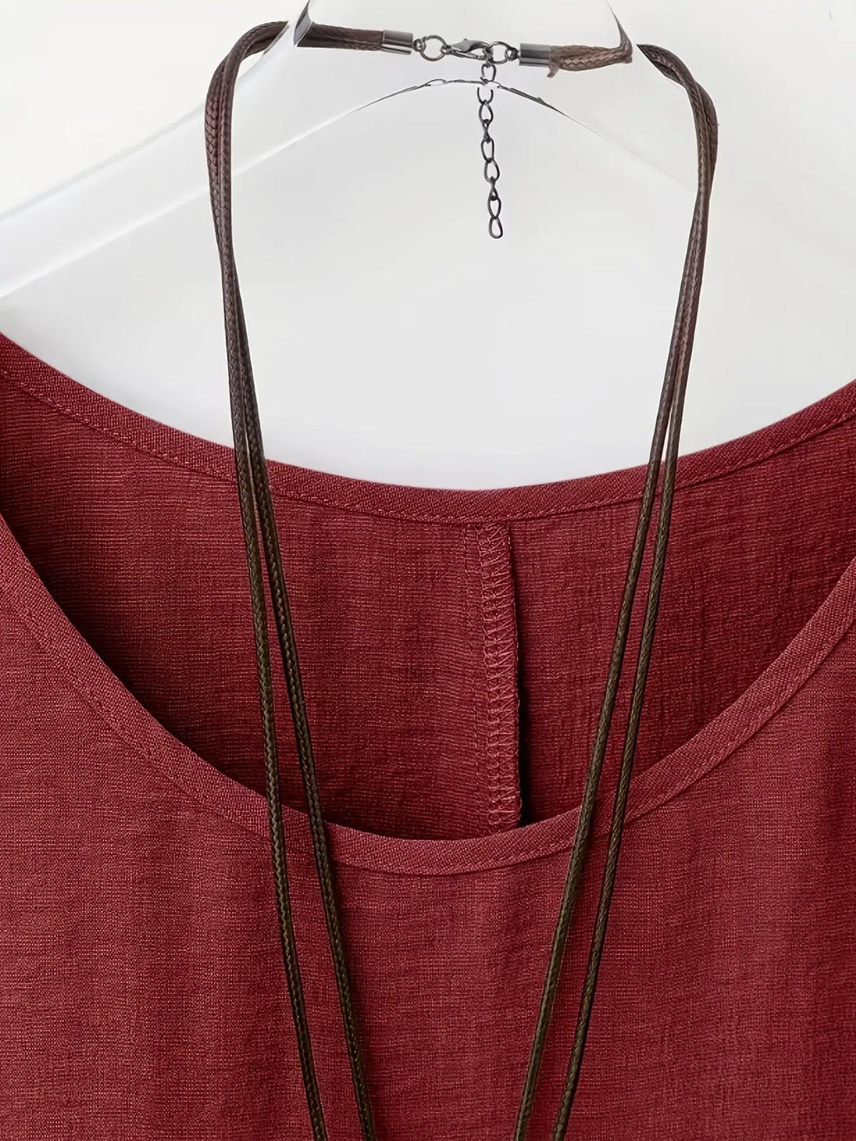 Women's Flowy Batwing Blouse With Rounded Neck-Women's Tops-Bellmaren-Khaki-S-My Store