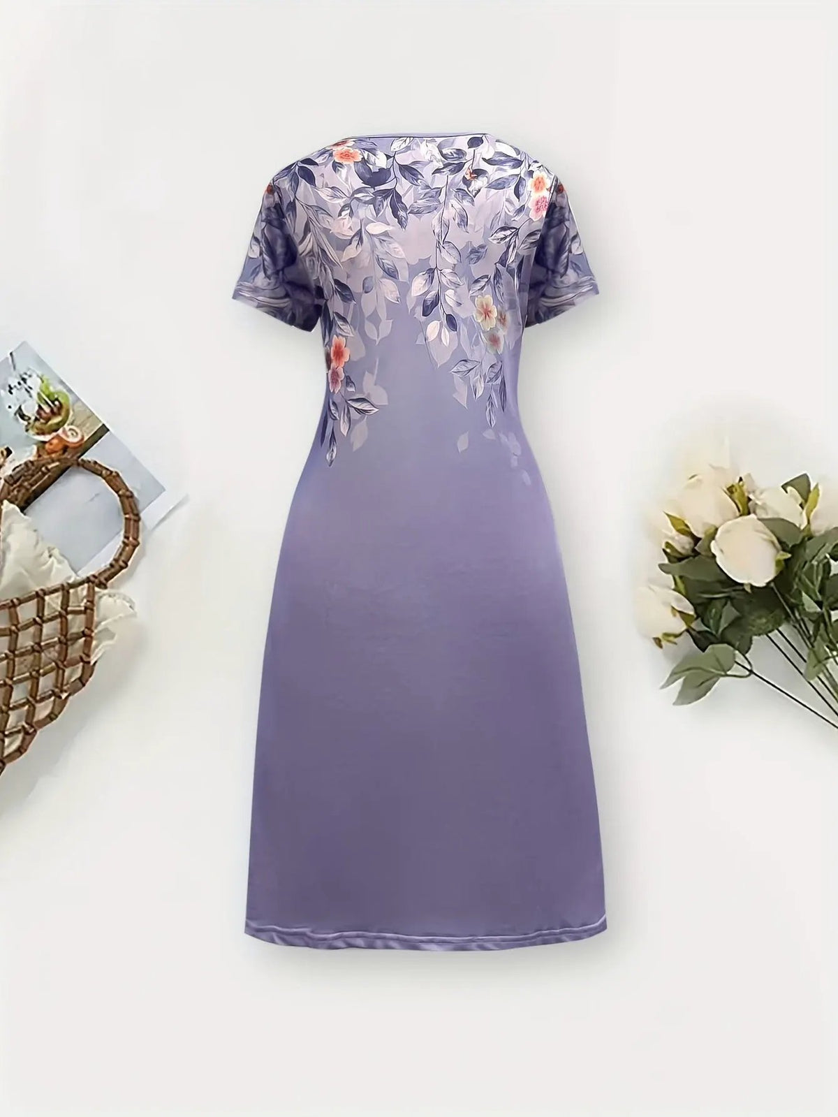 Marjorie | Graceful Floral A-Line Dress by Bellmaren