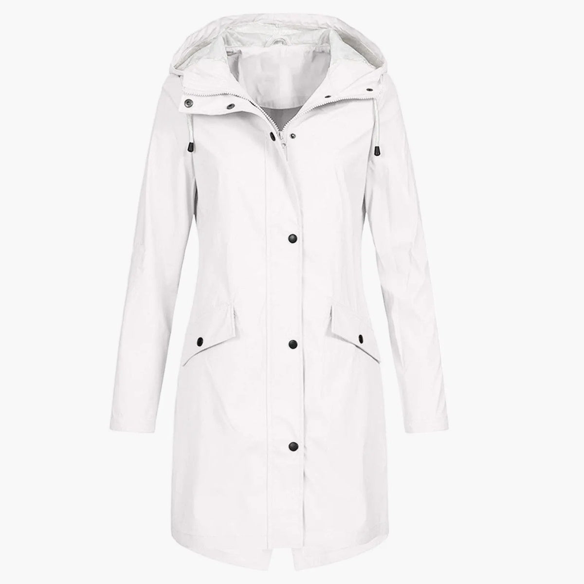 Women's Long Hooded Waterproof Raincoat for Wet Weather by Bellmaren