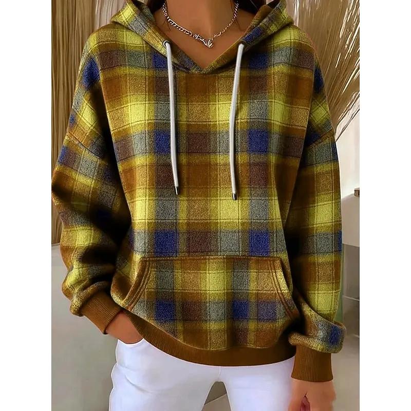 Sadie | Cozy Checked Hoodie by My Store