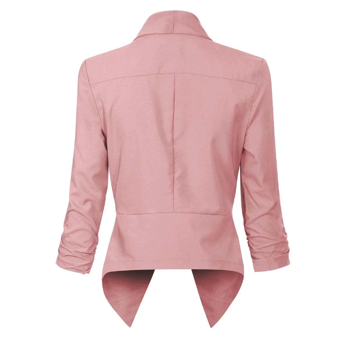 Women's Open-Front Draped Blazer With Gathered Sleeves by Bellmaren