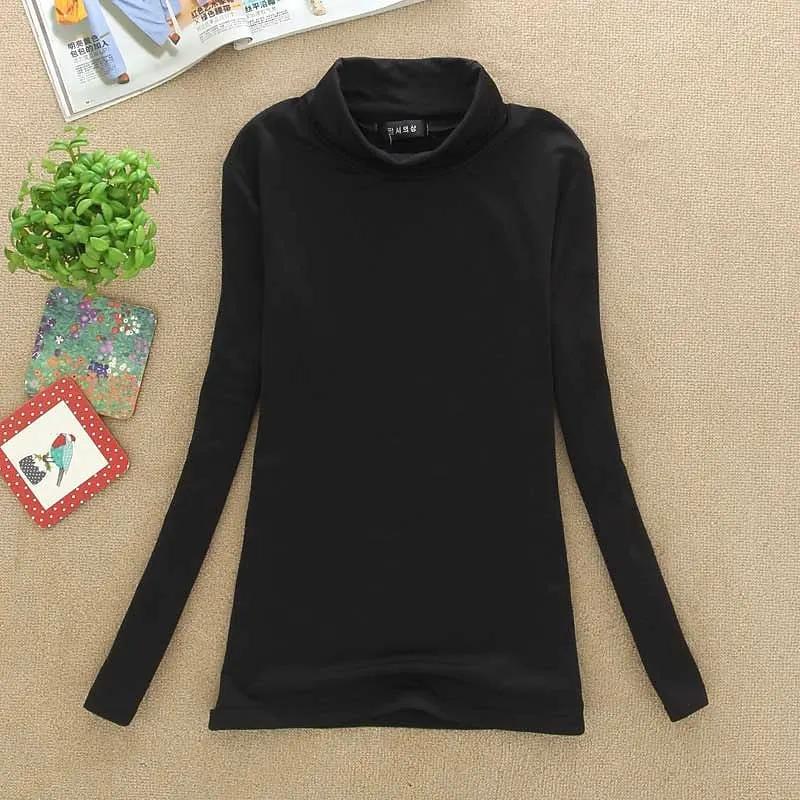 Women's Soft Brushed Inner Turtleneck Top by Bellmaren