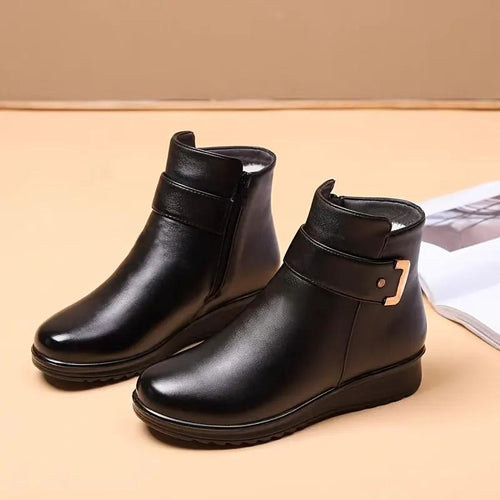 Bernadette | Cozy Buckle Ankle Boots by My Store