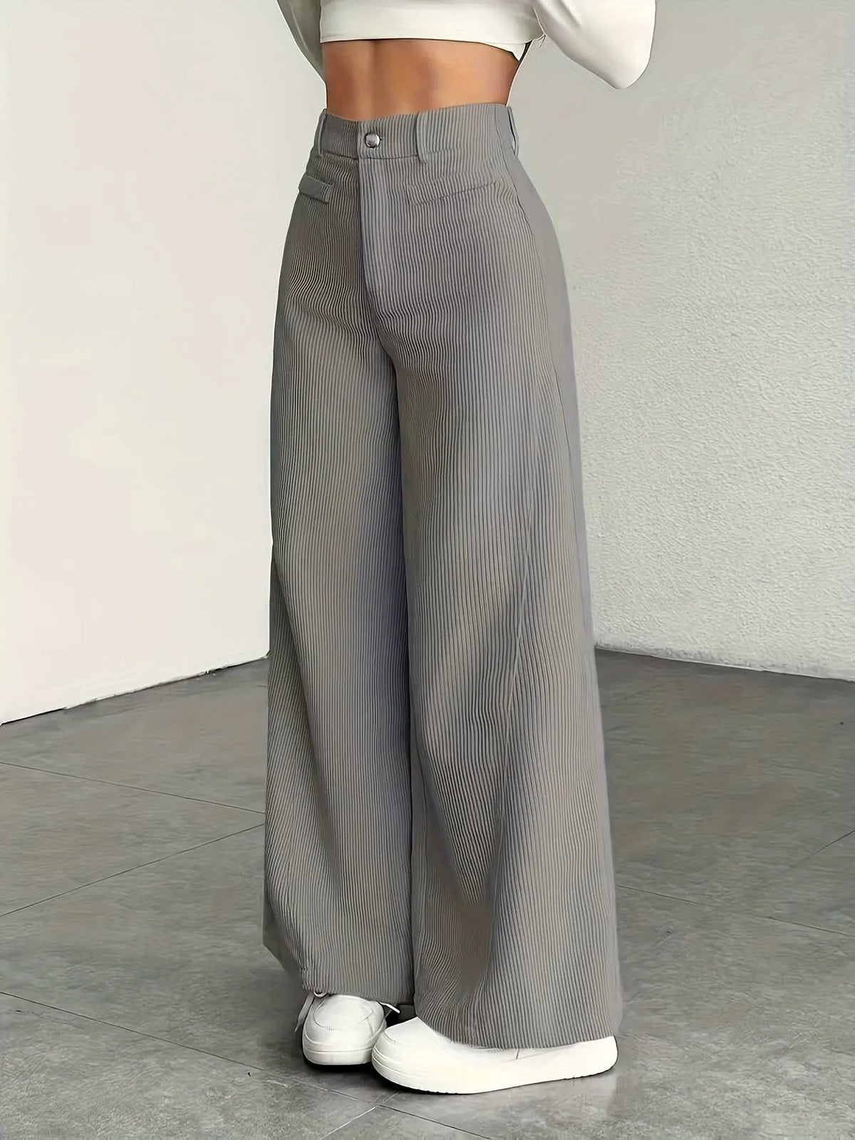 Juniper | High-Waisted Wide-Leg Trousers by My Store