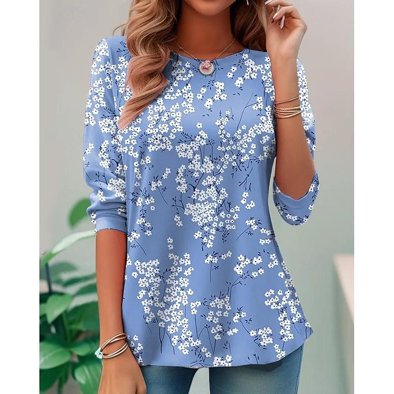 Miriam | Floral Long-Sleeve Top by Bellmaren
