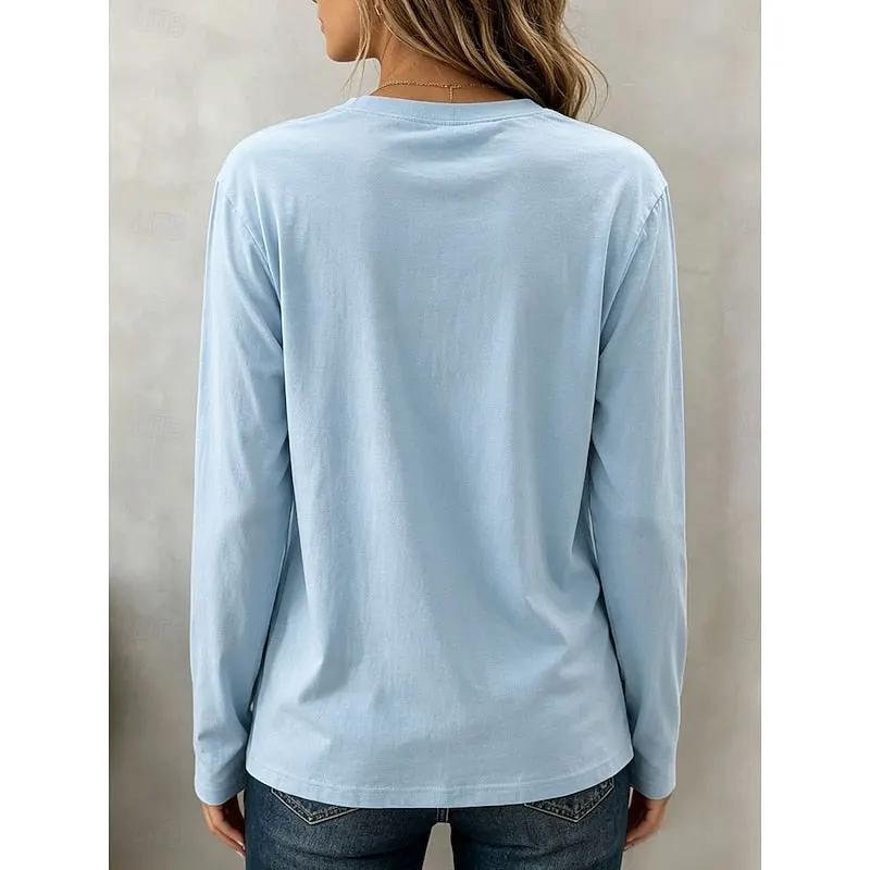 Rachel | Classic Long Sleeve Crew Neck Top by Bellmaren