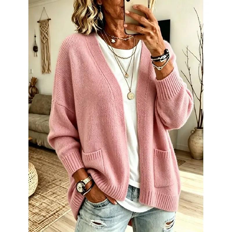 Iris | Relaxed Open-Front Cardigan by My Store
