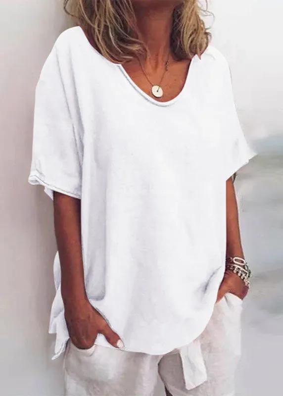 Women's Relaxed Fit Blouse with Soft Breathable Fabric by Bellmaren