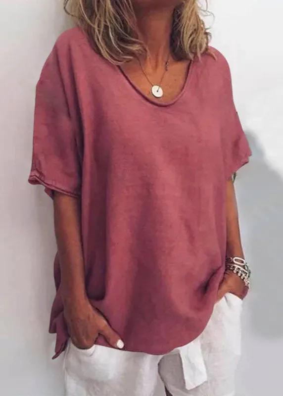Women's Relaxed Fit Blouse with Soft Breathable Fabric by Bellmaren