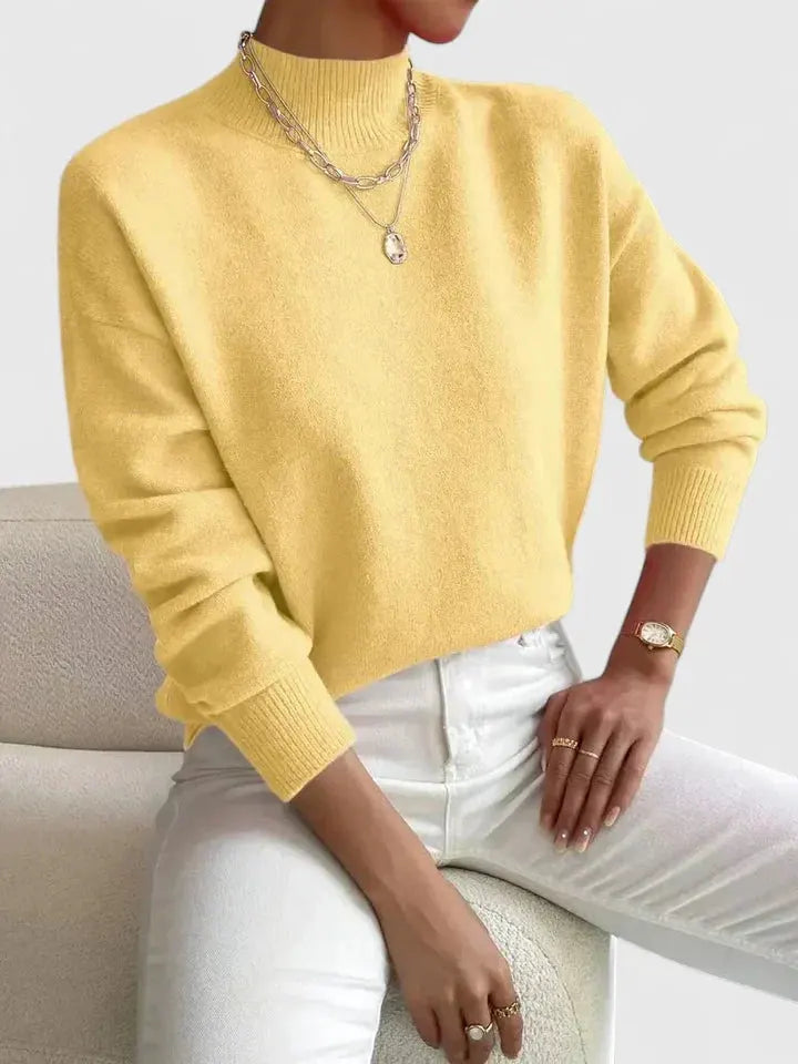 Wren | Elegant Mock-Neck Sweater by My Store