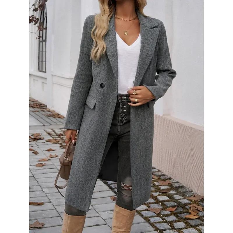 Lucia | Tailored Longline Coat by My Store