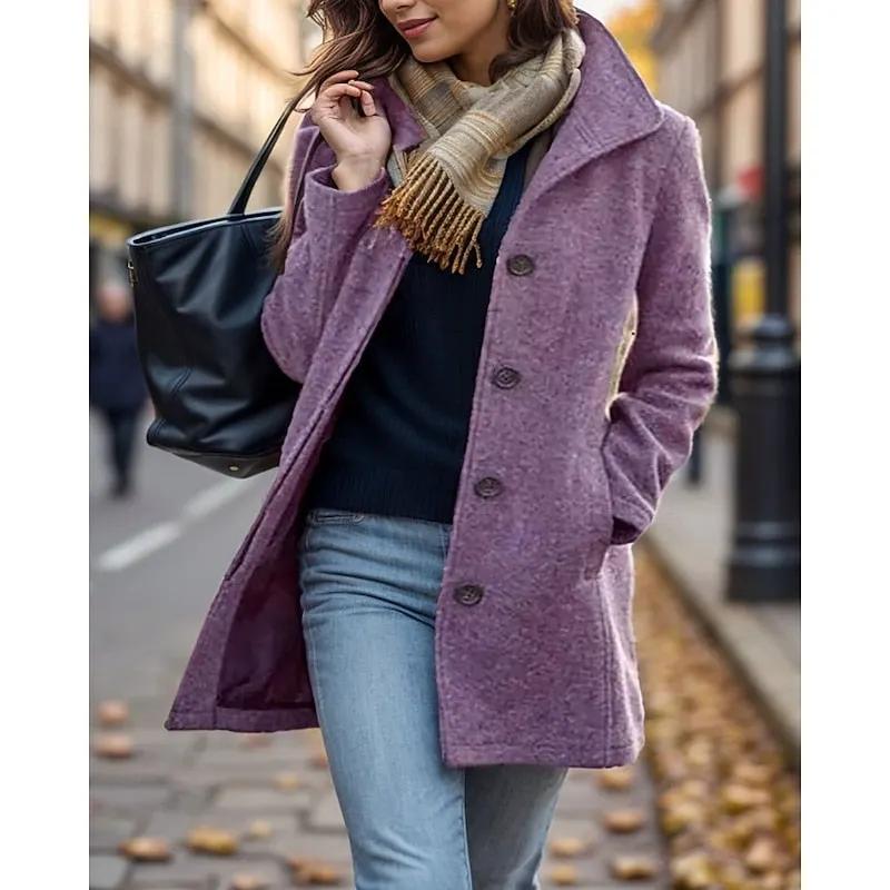 Rosalind | Timeless Turndown Collar Coat by Bellmaren