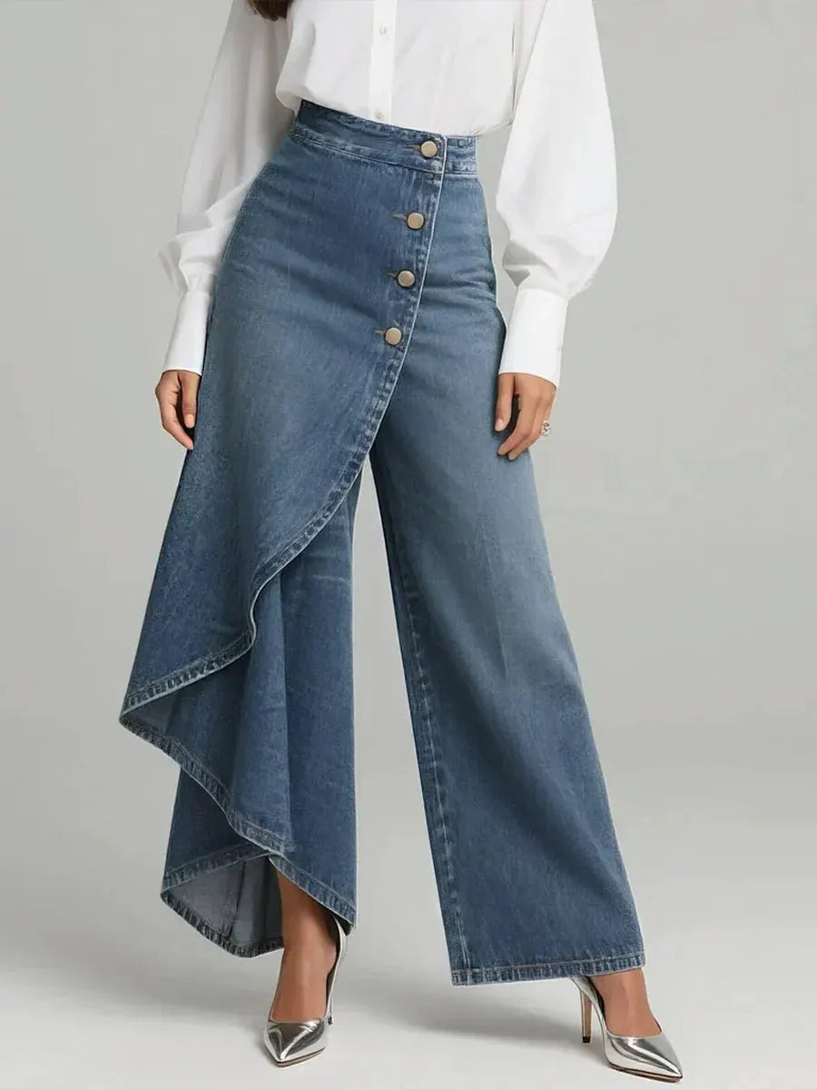 Margaret | Elegant High Waisted Wide-leg Pants by My Store