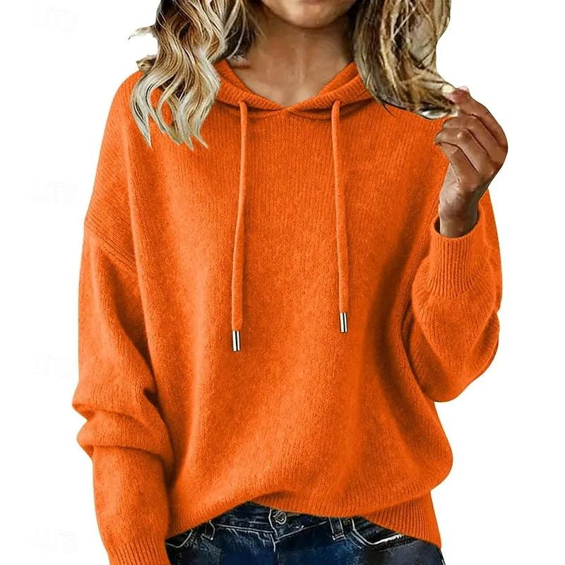Delphine | Relaxed Hooded Knit Sweater by My Store