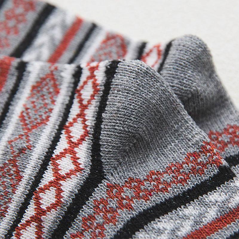 Winter Socks – Nordic Patterns, Double-Layer Knit & Five-Pair Set