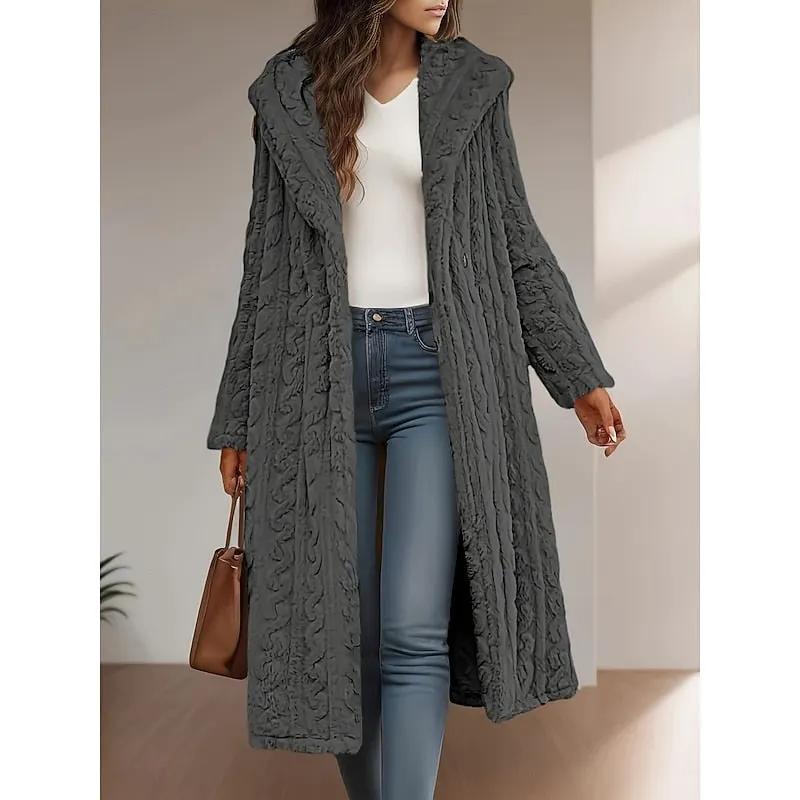 Georgina | Hooded Longline Coat by My Store