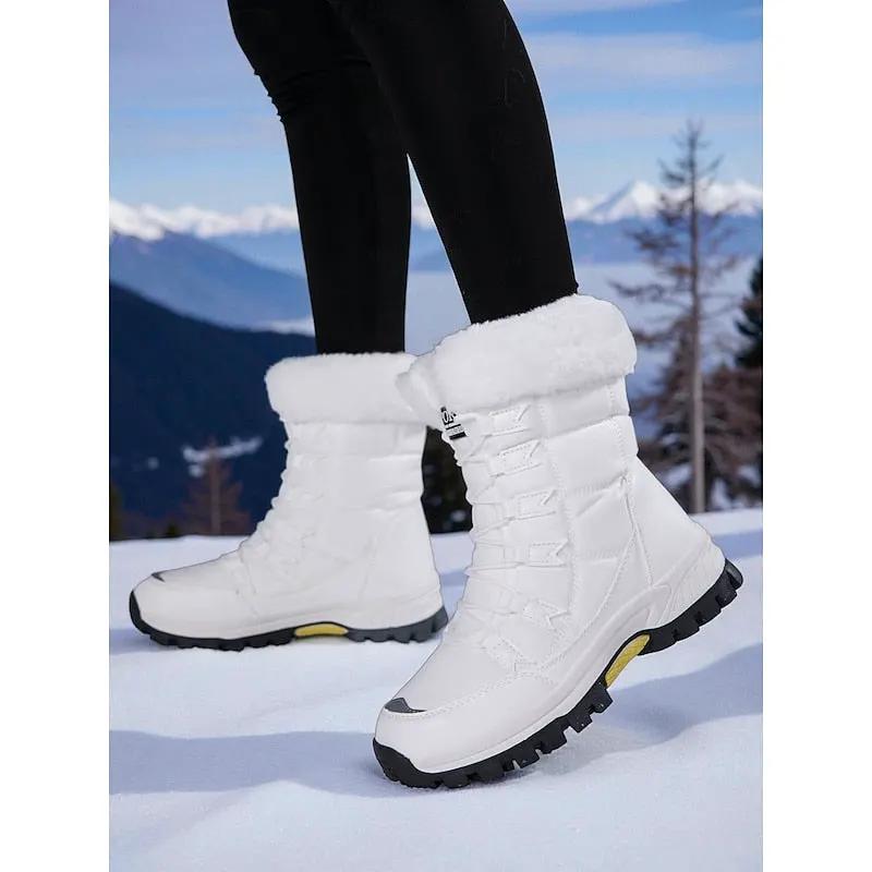 Greta | Cozy Lace-Up Winter Boots by My Store
