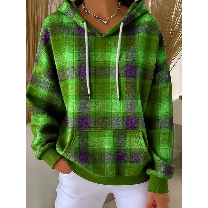 Sadie | Cozy Checked Hoodie by My Store