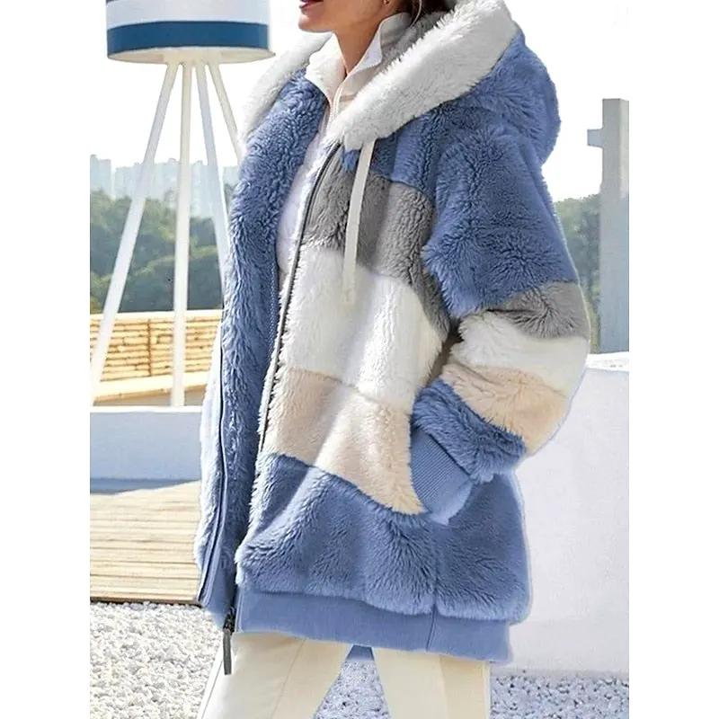 Women's Relaxed-Fit Hooded Zip-Up Jacket with Pockets-Women's Coats & Jackets-Bellmaren-Green-S-My Store