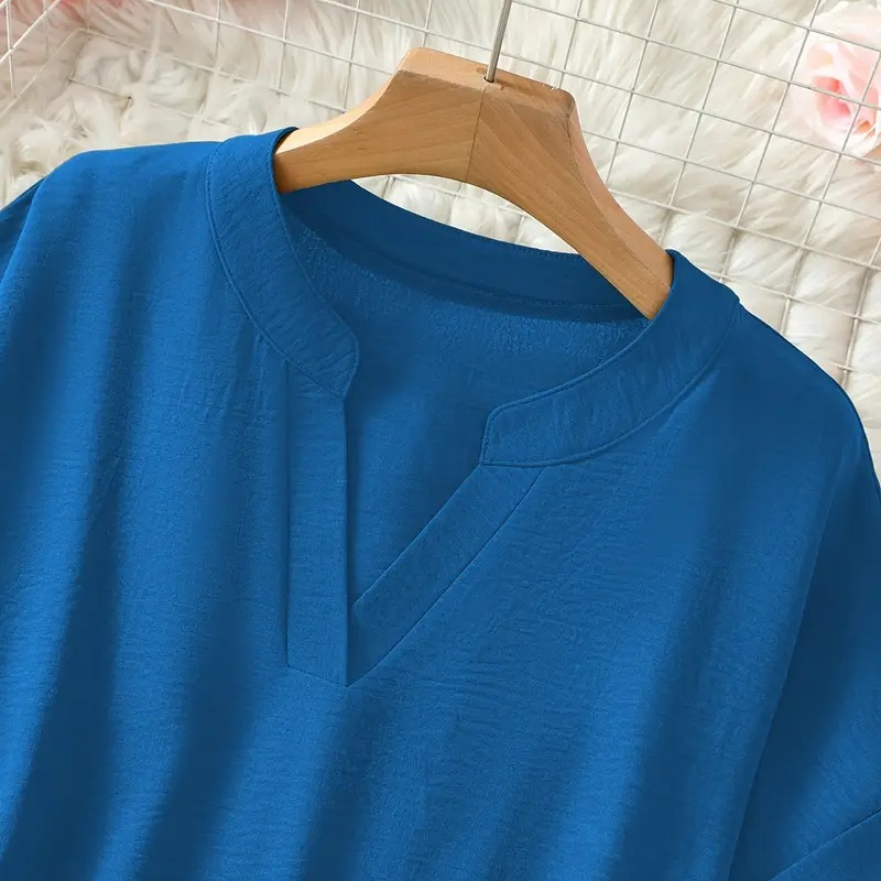 Daniela | Stylish Mid Sleeve V-Neck Blouse by My Store