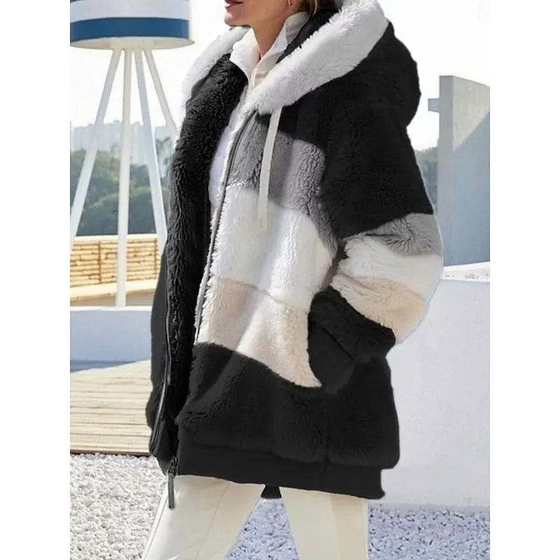 Women's Relaxed-Fit Hooded Zip-Up Jacket with Pockets-Women's Coats & Jackets-Bellmaren-Green-S-My Store