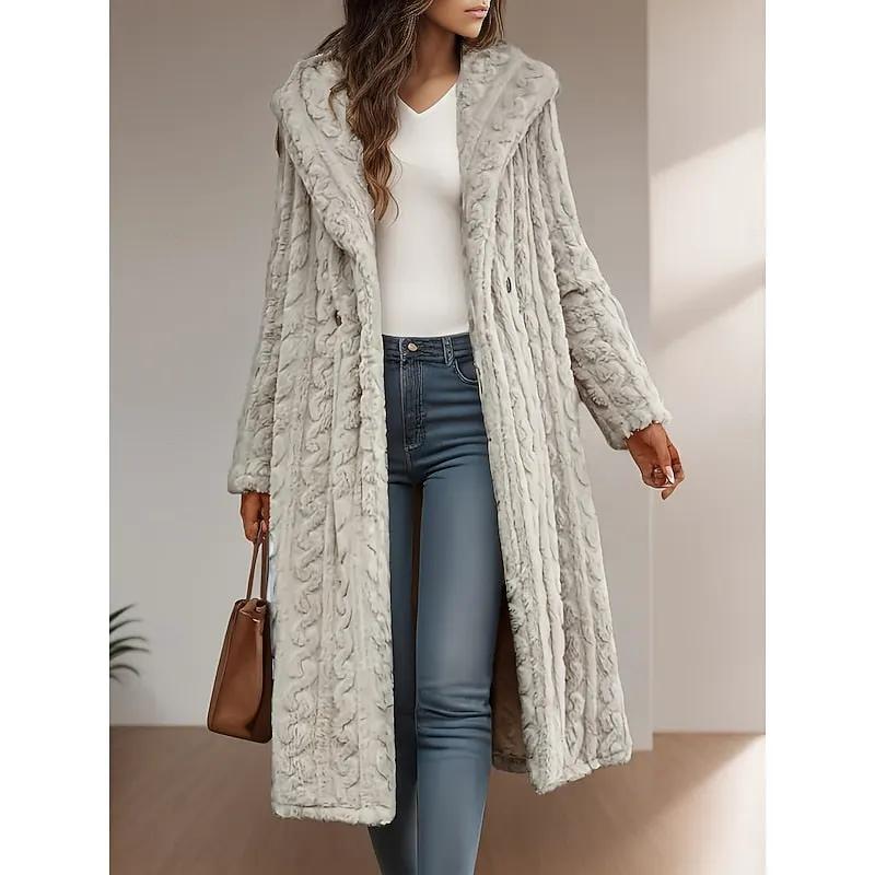 Georgina | Hooded Longline Coat by My Store