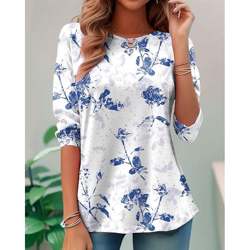 Miriam | Floral Long-Sleeve Top by Bellmaren