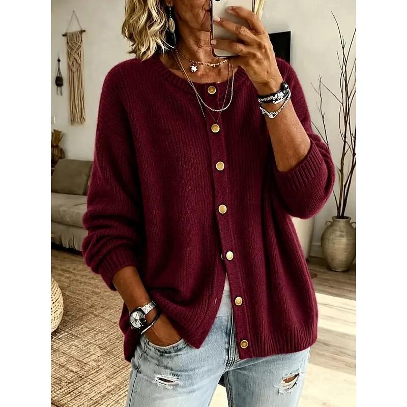 Cecilia | Soft Button-Front Cardigan by My Store