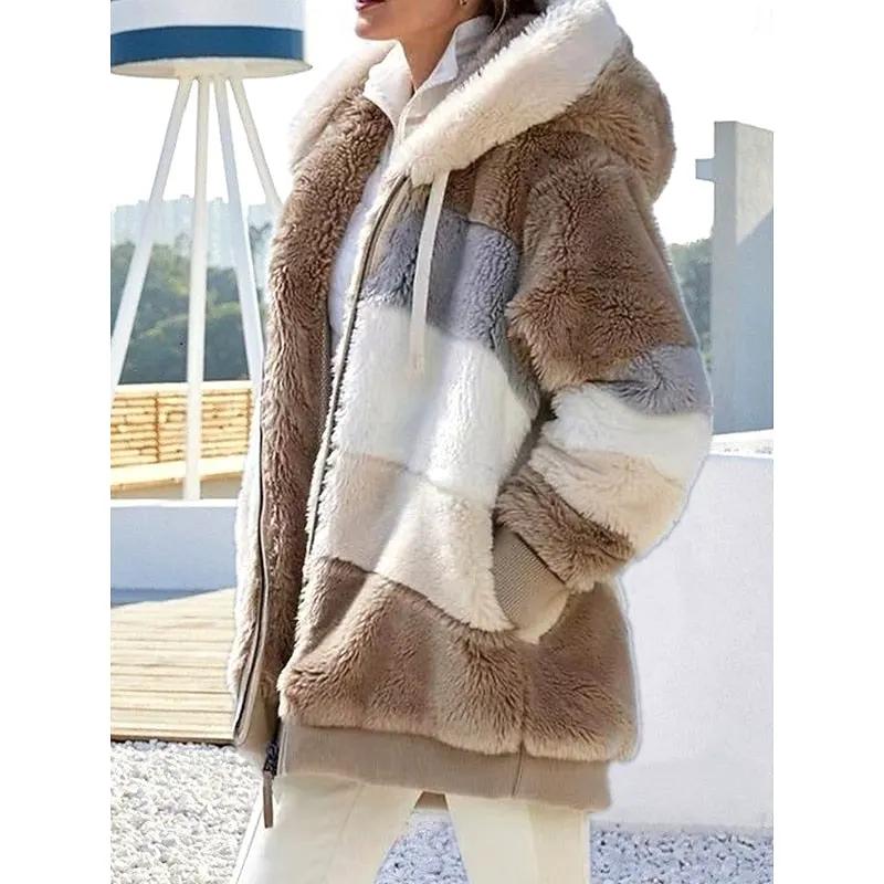 Women's Relaxed-Fit Hooded Zip-Up Jacket with Pockets-Women's Coats & Jackets-Bellmaren-Green-S-My Store