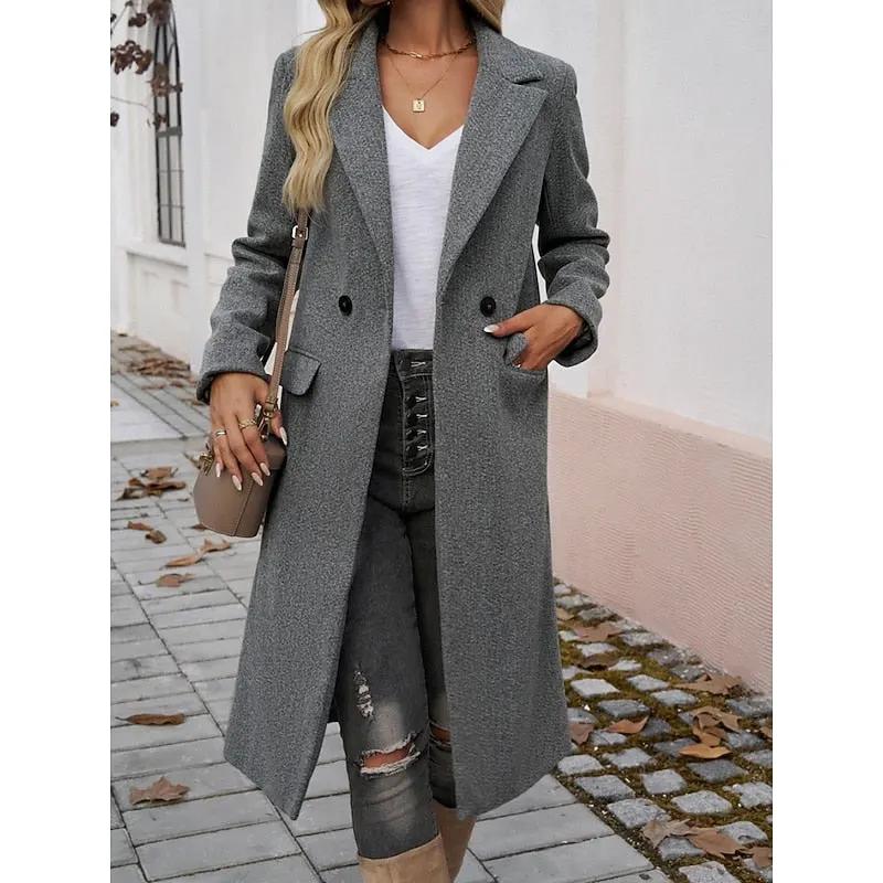 Lucia | Tailored Longline Coat by My Store